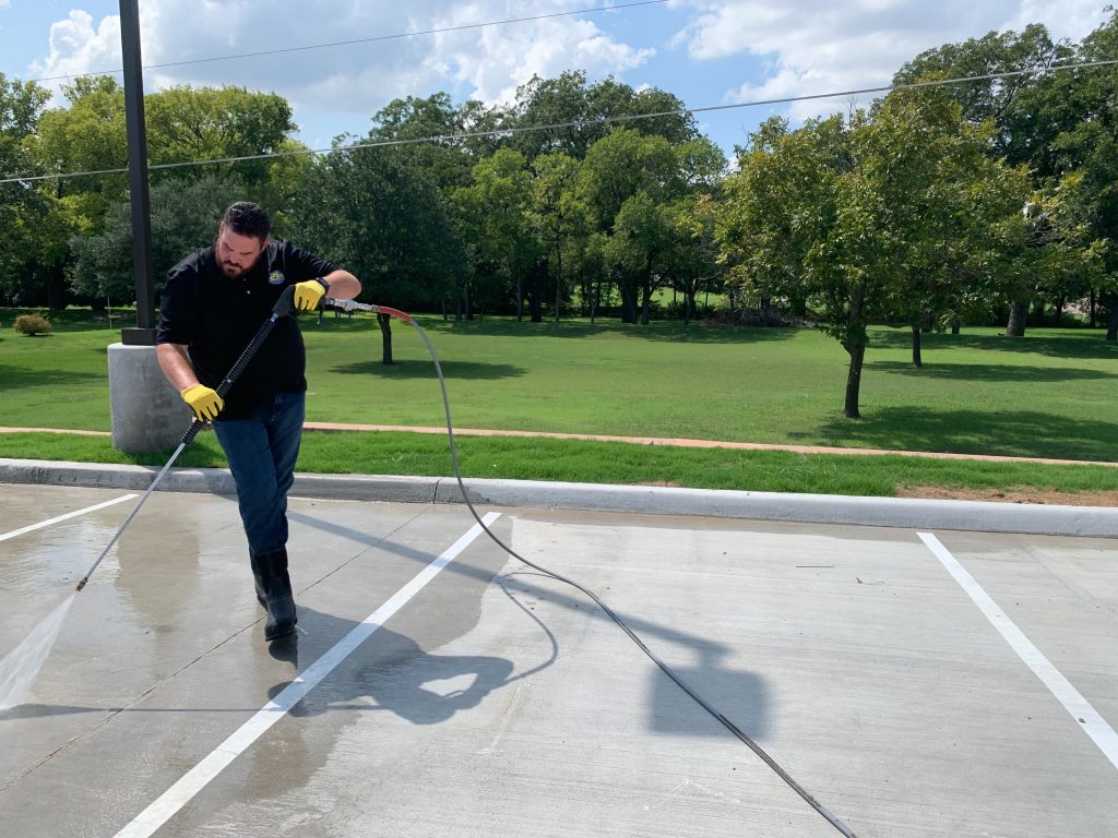 Parking Lot Power Washing