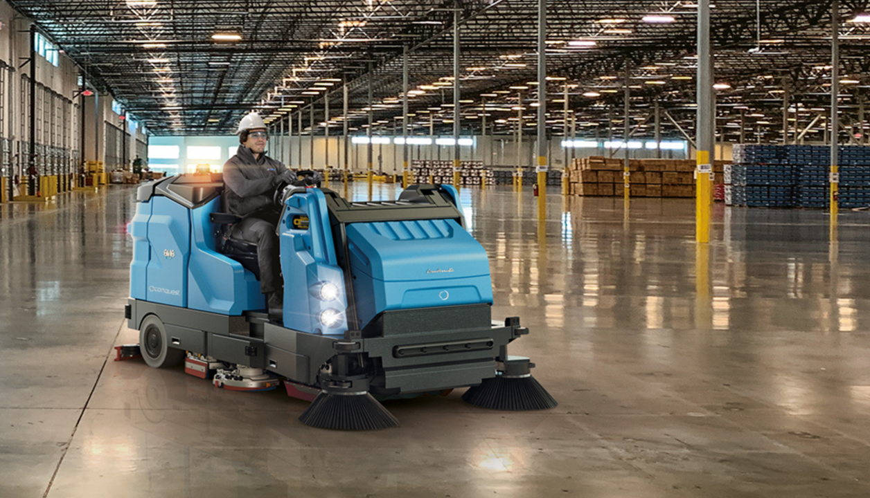 Warehouse Floor Scrubbing